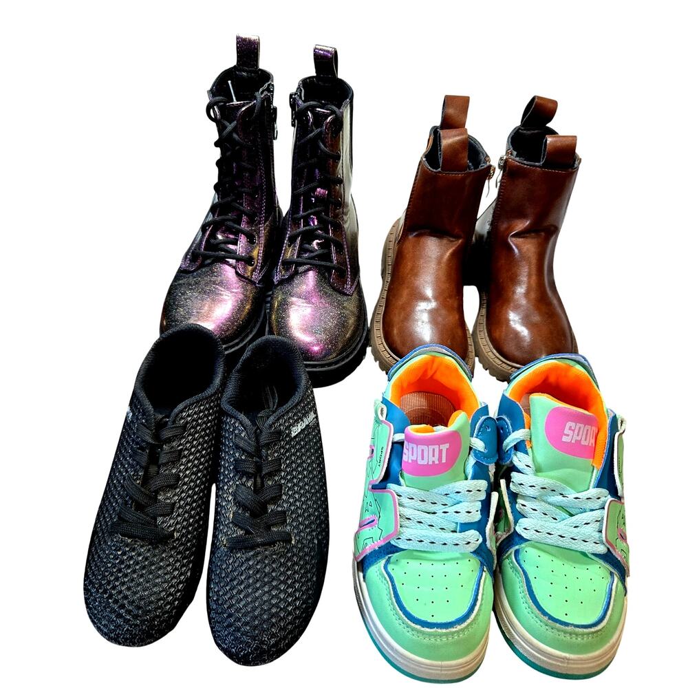 Art Class + More Girl's Size 13 13.5 Tennis Sneaker Shoes Boots Bulk Lot of 4